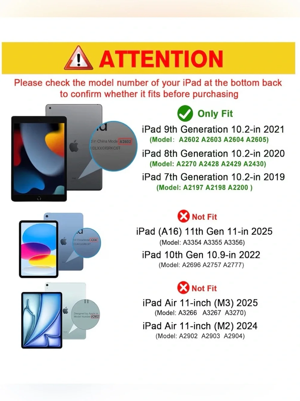 NEW ProCase iPad 9th/8th/7th Gen 10.2 Inch Slim Cover Translucent Hard Shell